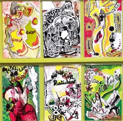 Peinture abstraite de l'anartiste Manon Doucetti qui documente toutes les productions du Paradox'art